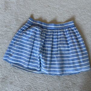 GAP Blue and White A-Line Skirt